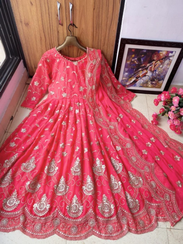 EMBROIDERED ANARKALI GOWN